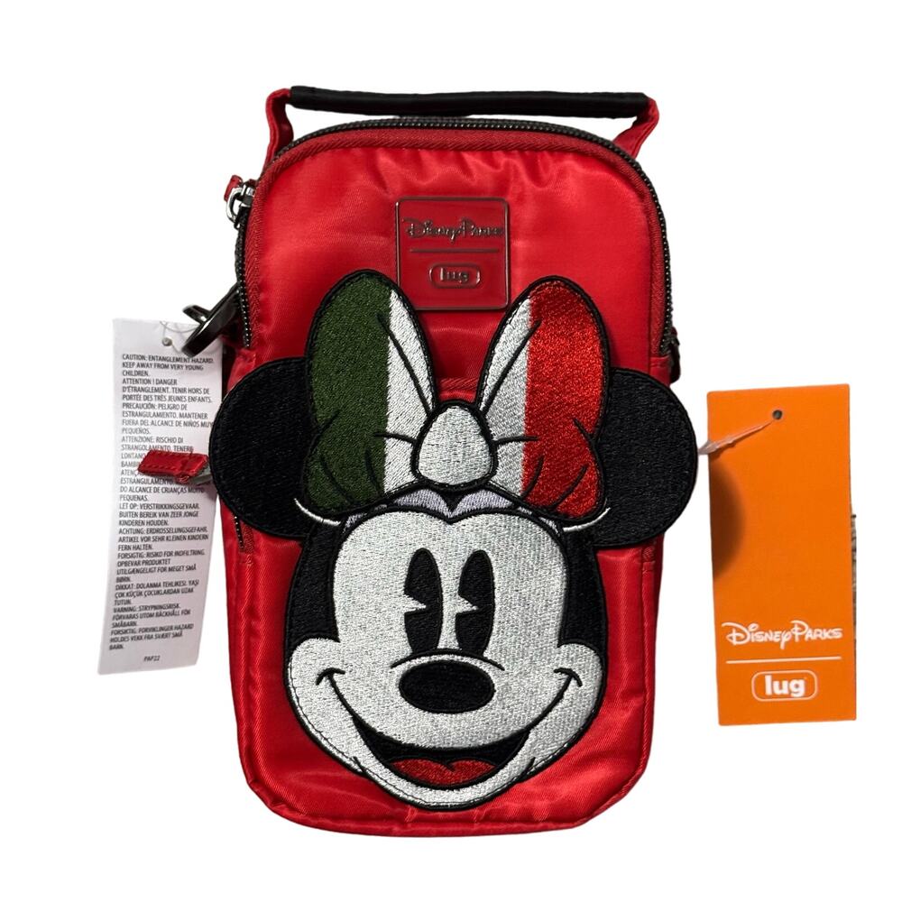 2024 Disney Parks Epcot Italy Showcase X Minnie Mickey Lug Crossbody NWT
